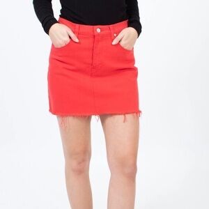 Hudson Viper Denim Mini Skirt